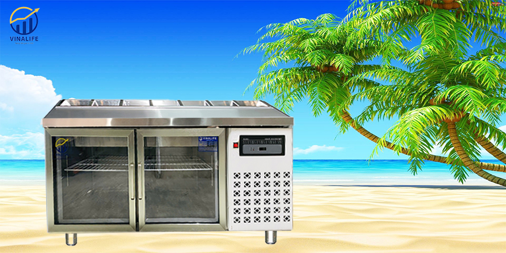 Tủ Bàn Salad Cánh Kính 1.2m